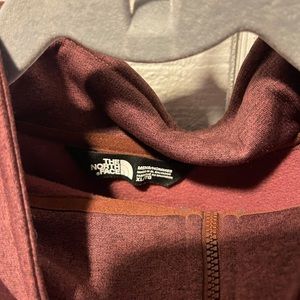 North Face Burgundy Quarter-Zip Jacket XL